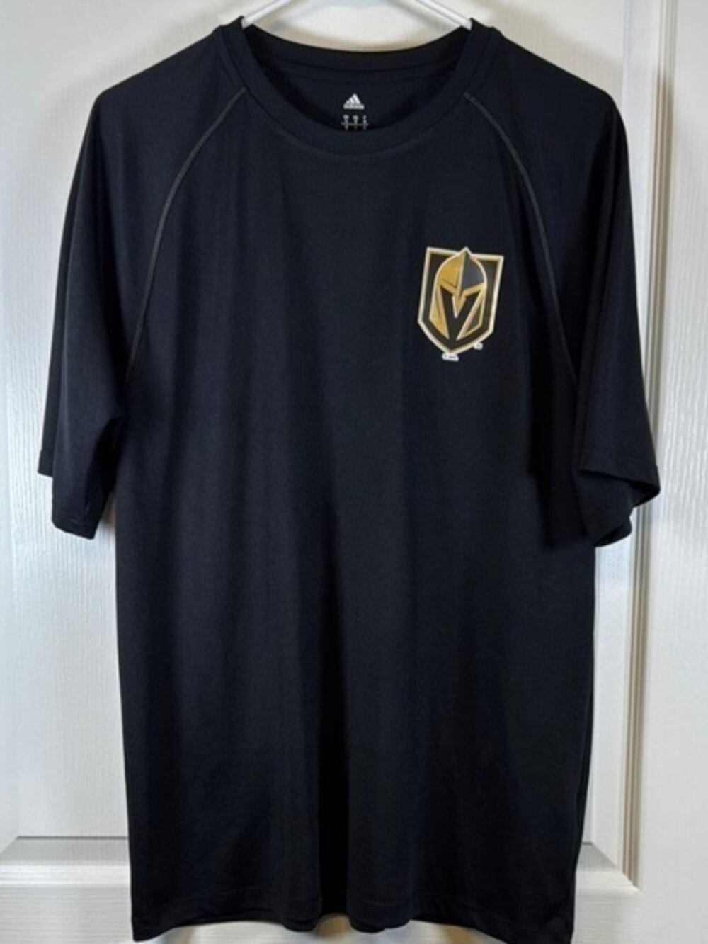 Adidas Vegas Golden Knight Hockey Black Shirt Stanley Cup Size Med EUC #SP-018
